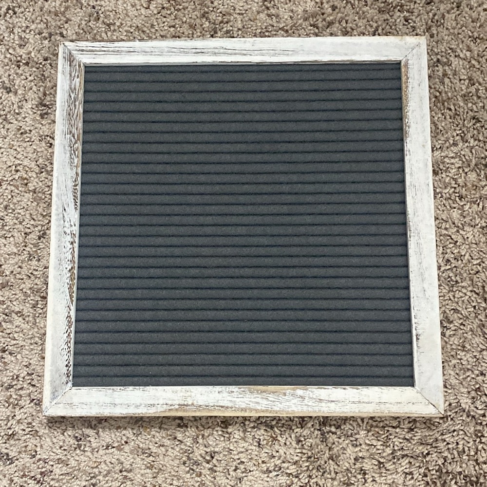 Double sided letter board 10x10 rustic frame - Picture 12 of 12